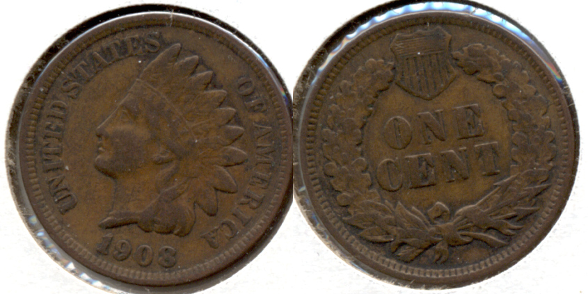 1908 Indian Head Cent VF-20 c