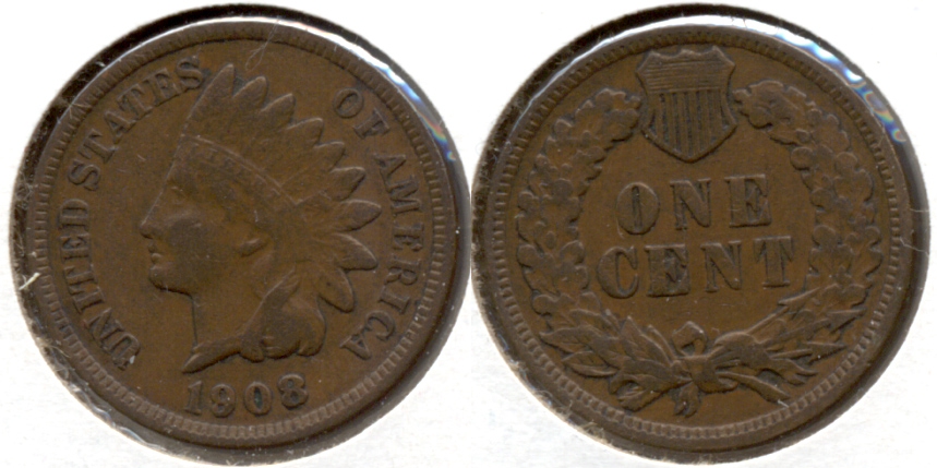 1908 Indian Head Cent VF-20 i