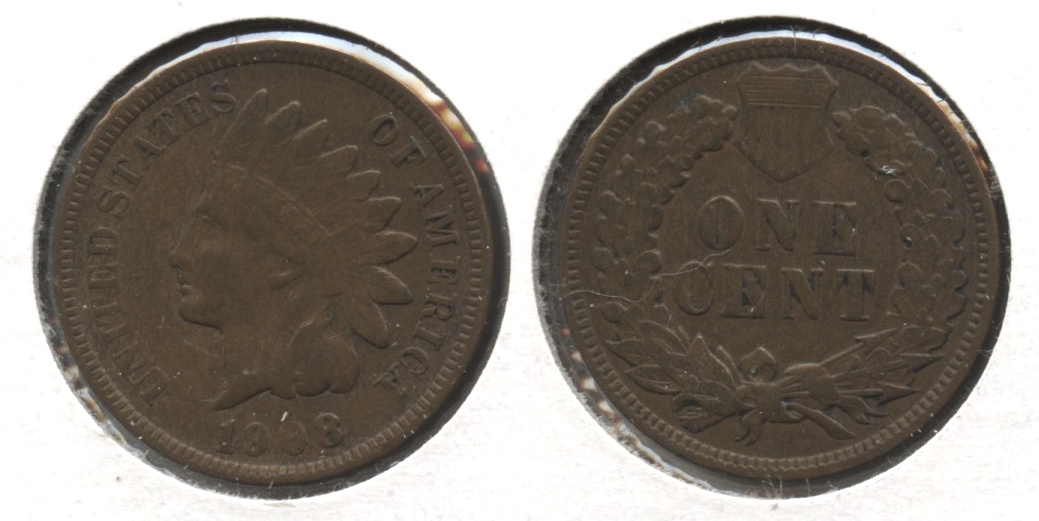 1908 Indian Head Cent VF-20 #r