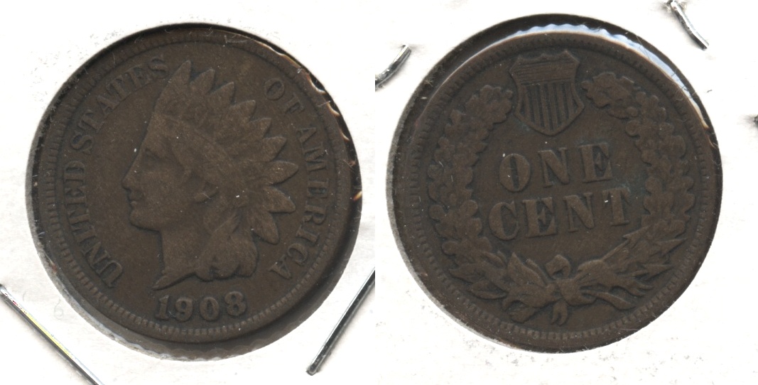 1908 Indian Head Cent VG-8 #k
