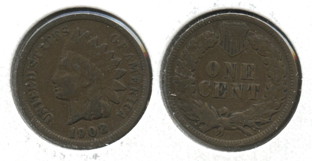 1908 Indian Head Cent VG-8 #n