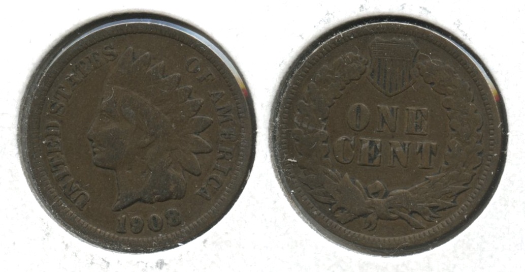 1908 Indian Head Cent VG-8 #n