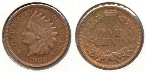 1909 Indian Head Cent AU-55