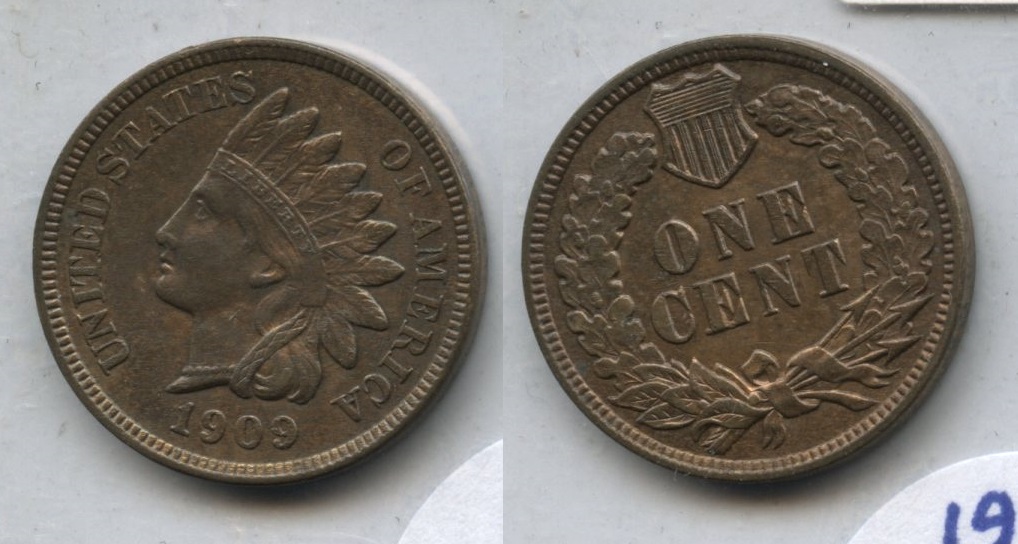 1909 Indian Head Cent AU-55 #i