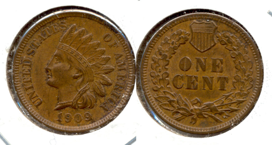 1909 Indian Head Cent AU-58