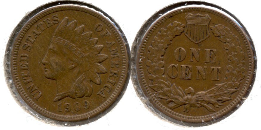 1909 Indian Head Cent EF-40 l