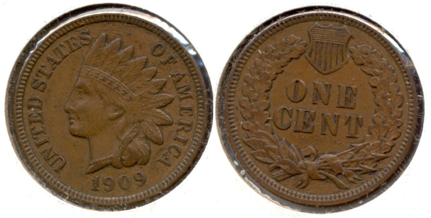 1909 Indian Head Cent EF-45