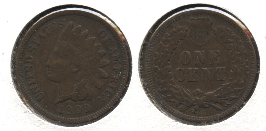 1909 Indian Head Cent Fine-12
