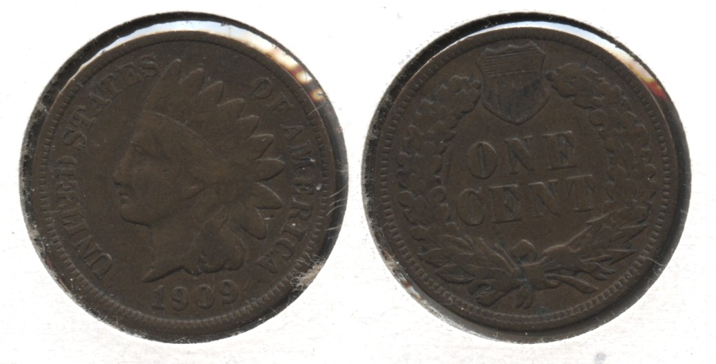 1909 Indian Head Cent Fine-12 #b