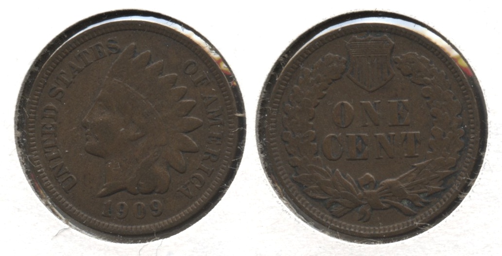 1909 Indian Head Cent Fine-12 #c
