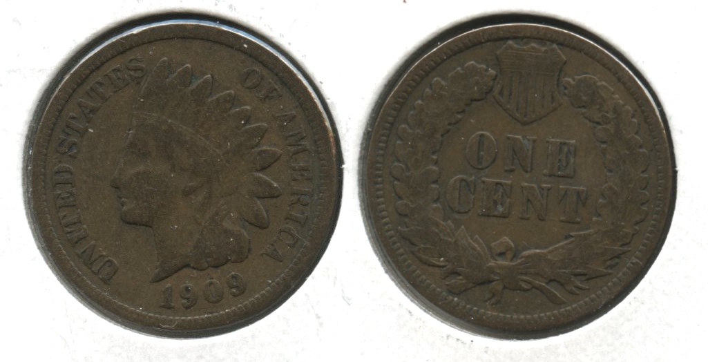 1909 Indian Head Cent Good-4 #bg