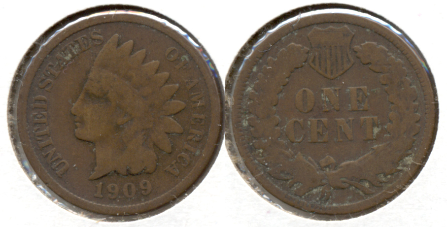 1909 Indian Head Cent Good-4 e