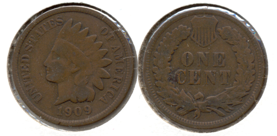 1909 Indian Head Cent Good-4 k