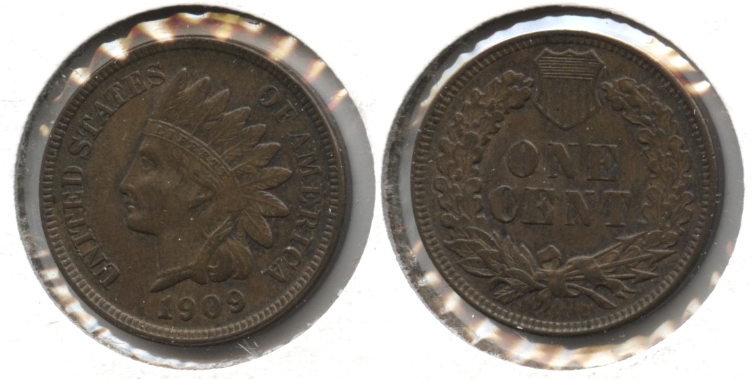 1909 Indian Head Cent MS-63 Brown #c