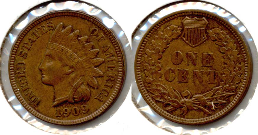 1909 Indian Head Cent MS-64 Brown