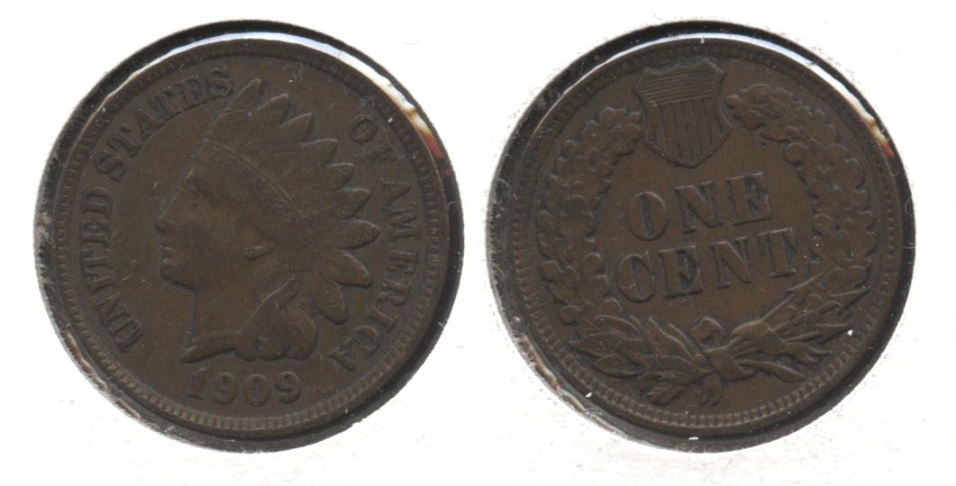 1909 Indian Head Cent VF-20 #d
