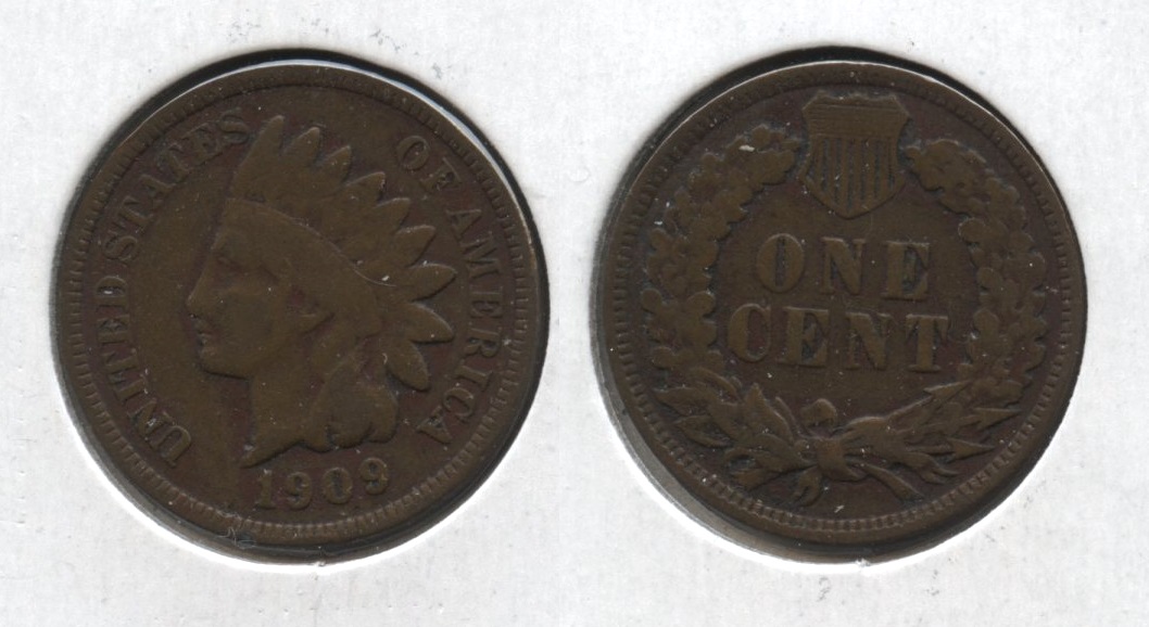 1909 Indian Head Cent VG-8 #k