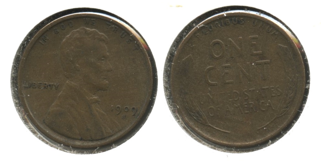 1909-S Lincoln Cent EF-40