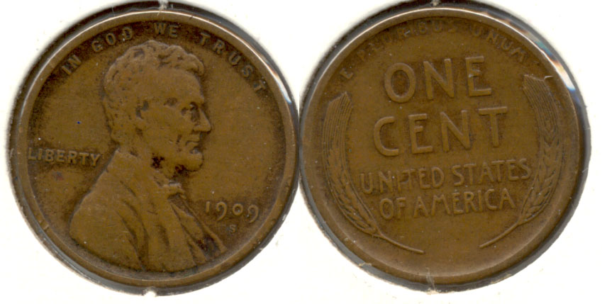 1909-S Lincoln Cent VF-20 a