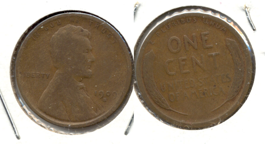 1909-S Lincoln Cent VG-8