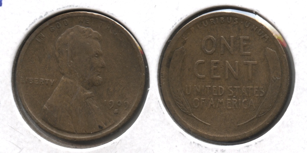 1909-S Lincoln Cent VG-8 #b