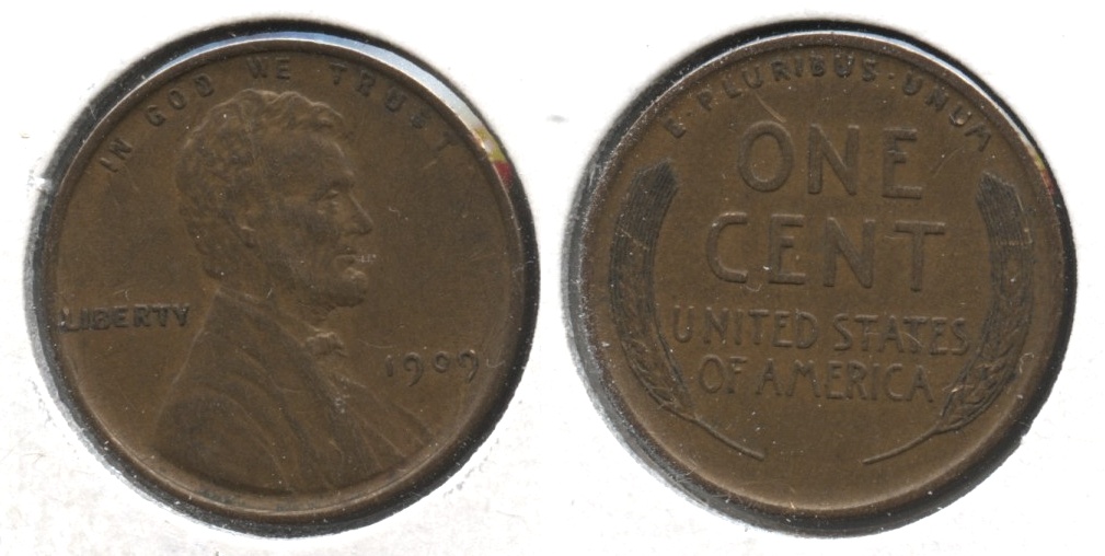 1909 Lincoln Cent AU-50 #at Reverse Marks