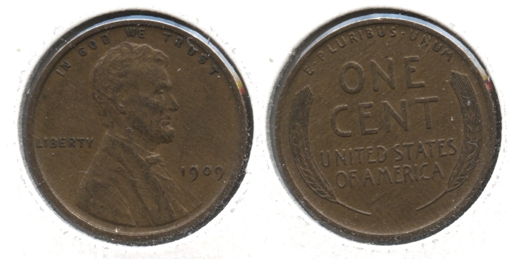 1909 Lincoln Cent AU-50 #av