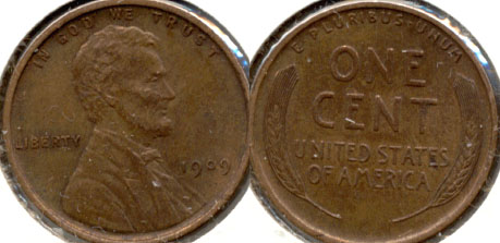 1909 Lincoln Cent AU-58 e