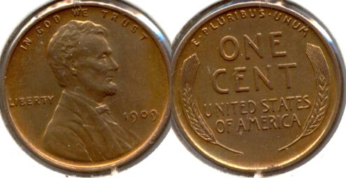 1909 Lincoln Cent MS-60 Brown