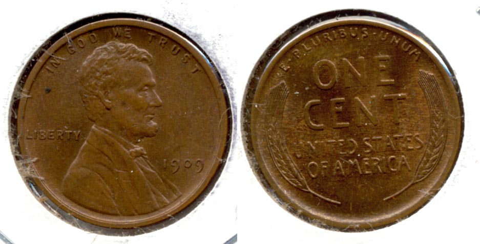 1909 Lincoln Cent MS-60 Brown b