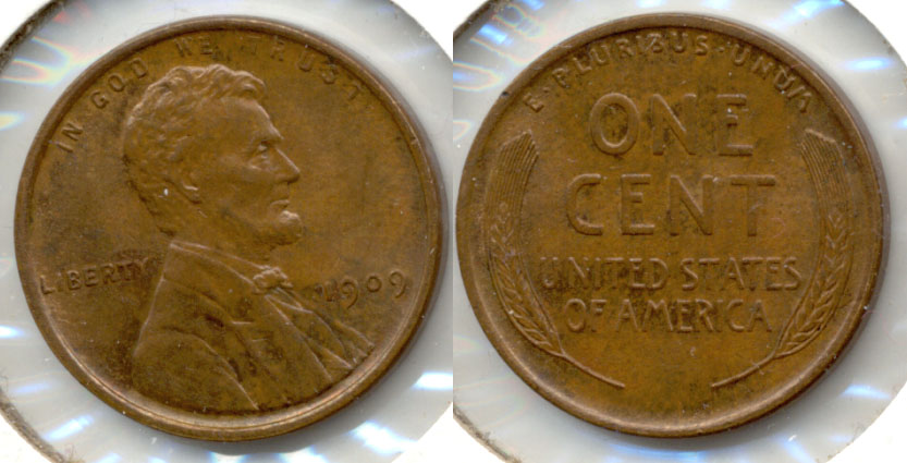 1909 Lincoln Cent MS-63 Brown d
