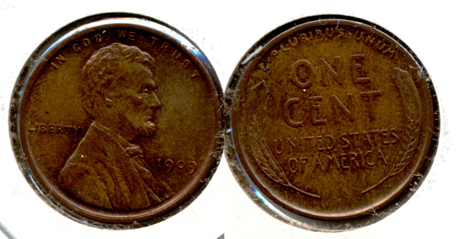 1909 Lincoln Cent MS-63 Brown j