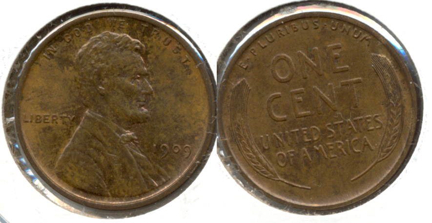 1909 Lincoln Cent MS-63 Brown k
