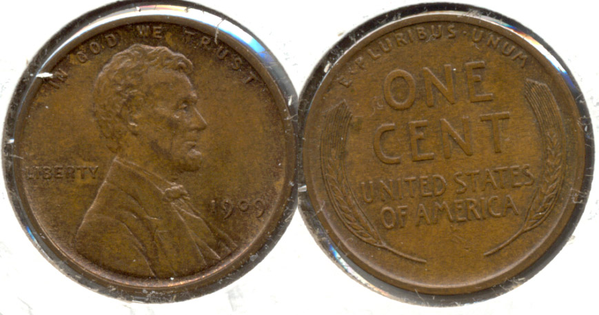1909 Lincoln Cent MS-63 Brown l