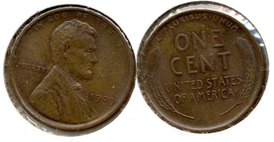 1909 Lincoln Cent MS-63 Brown p