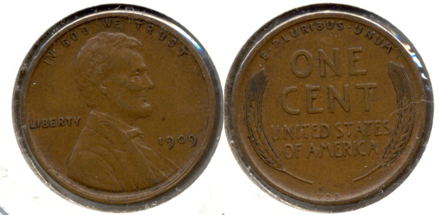 1909 VDB Lincoln Cent AU-50 g