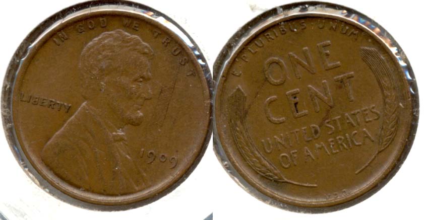 1909 VDB Lincoln Cent AU-50 i