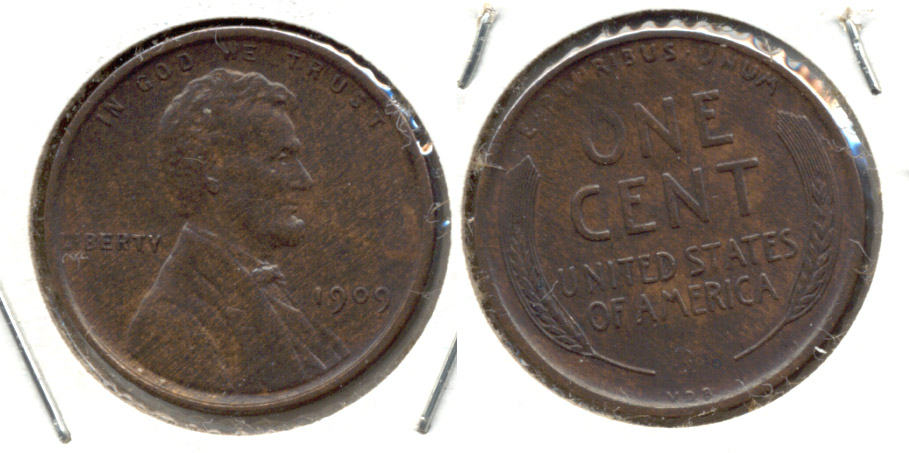 1909 VDB Lincoln Cent AU-50 j
