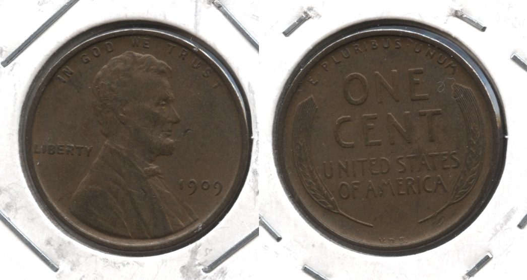 1909 VDB Lincoln Cent AU-50 #v