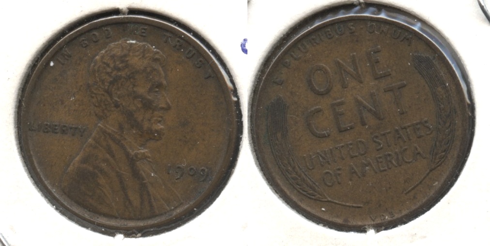 1909 VDB Lincoln Cent AU-55 #ay