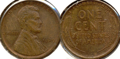 1909 VDB Lincoln Cent AU-55 g