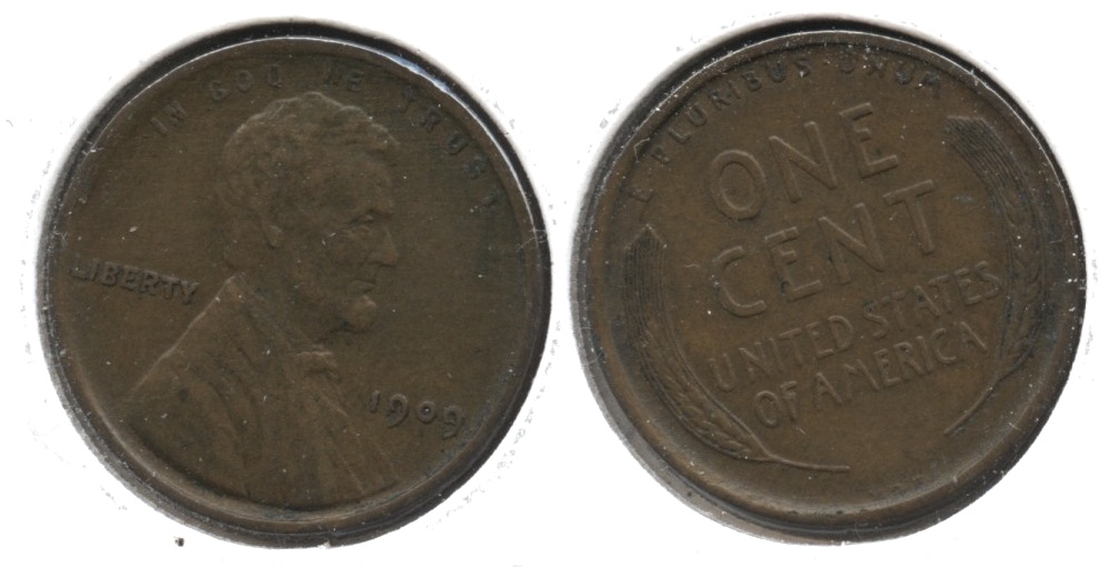 1909 VDB Lincoln Cent EF-40 #af