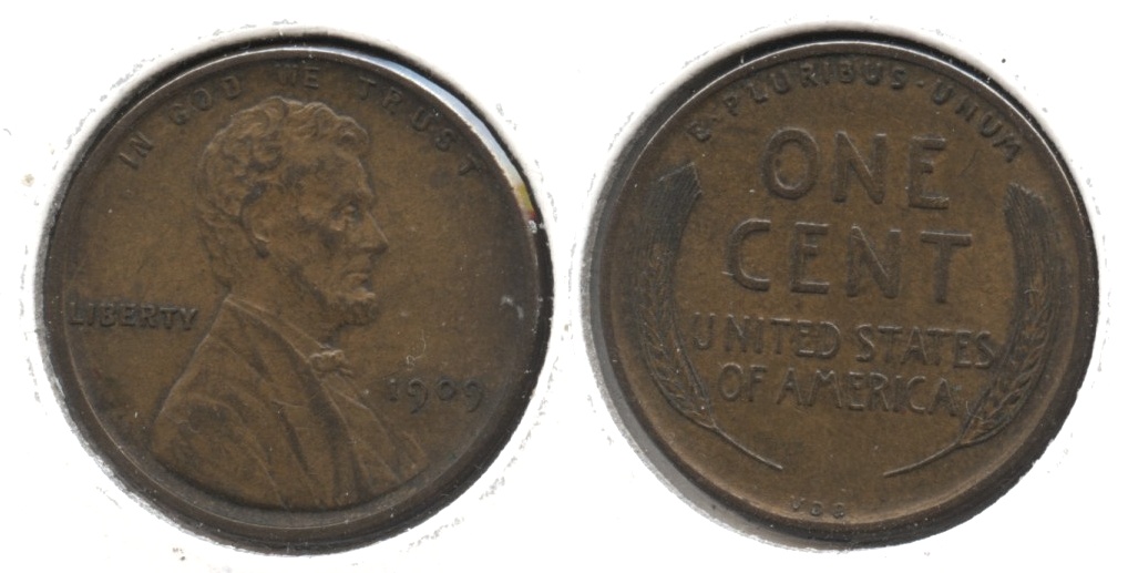 1909 VDB Lincoln Cent EF-40 #ag