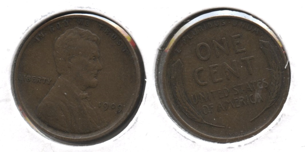 1909 VDB Lincoln Cent EF-40 #ap