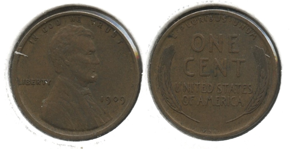 1909 VDB Lincoln Cent EF-40 #as