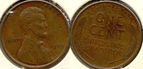 1909 VDB Lincoln Cent EF-40 c