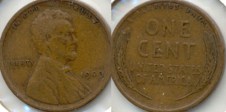 1909 VDB Lincoln Cent EF-40 e
