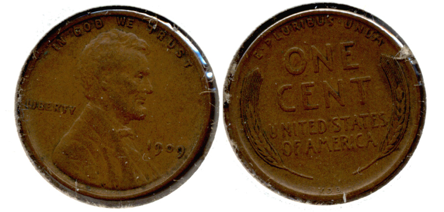 1909 VDB Lincoln Cent EF-40 p