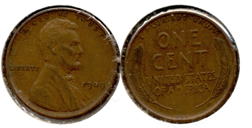 1909 VDB Lincoln Cent EF-40 r