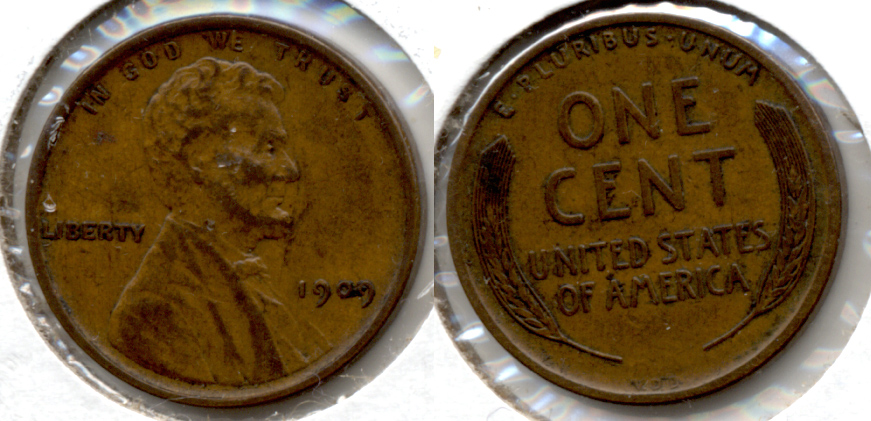 1909 VDB Lincoln Cent EF-40 s